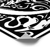 Letter Q van het Floral Alphabet Monogram Poster (Hoek)