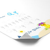 Letter Q Volgposter voor Kinderen Poster (Hoek)