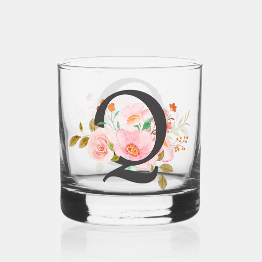Letter Q Whisky Glas (Voorkant)