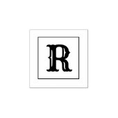 Letter R 1 inch rubberen stempel (Afrduk)