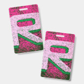 Letter r badge (Voor- en achterkant)