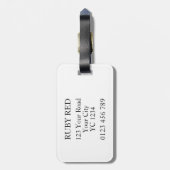 Letter R Bagagelabel (Achterkant verticaal)