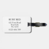 Letter R Bagagelabel (Achterkant horizontaal)