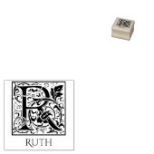 Letter R eerste brief met eigen naam Rubberstempel (Gestempeld)