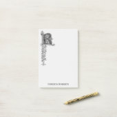 Letter R eerste letter gepersonaliseerd Post-it® Notes (Op bureau)