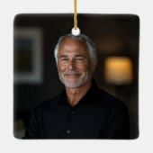 Letter R Elegant Monogram Kerst Ornament (Achterkant)