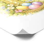 Letter R Gold Spring Nature Monogram Robins Kids  Poster (Hoek)