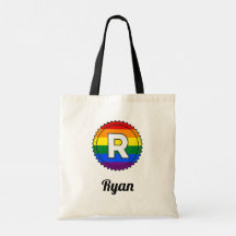 Letter R Initiaal & Name Gay Pride Rainbow Monogra