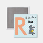 Letter R is voor Rat, Kindermagneet Magneet (Voorkant / Achterkant)