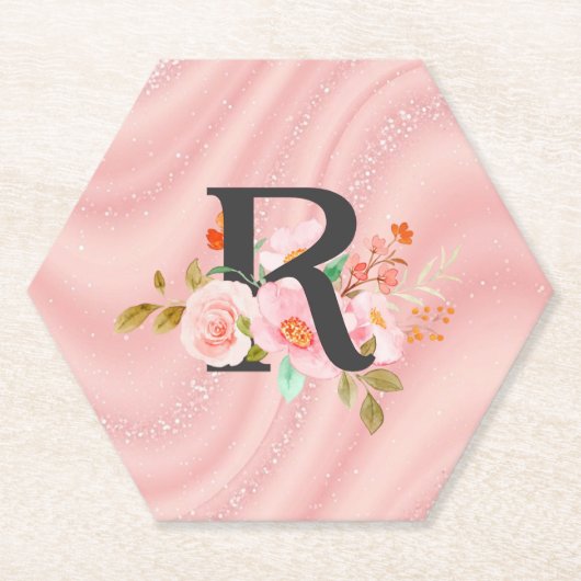 Letter R Kartonnen Onderzetters (Voorkant)