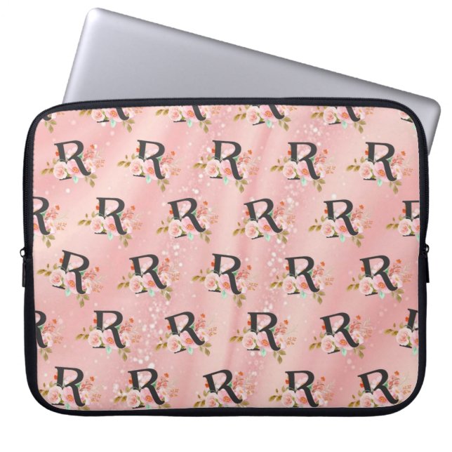 Letter R Laptop Sleeve (Voorkant)