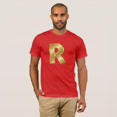 Letter R Mannen Basis Bella Canvas T-shirt (Voorkant volledig)
