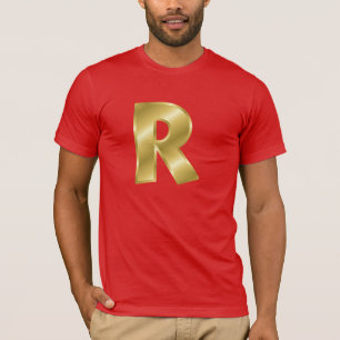 Letter R Mannen Basis Bella Canvas T-shirt
