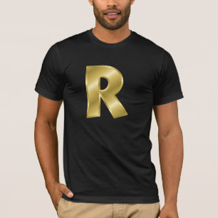 Letter R Mannen Basis Bella Canvas T-shirt
