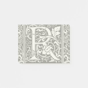 Letter R Middeleeuwse Monogram Art Nouveau Post-it® Notes