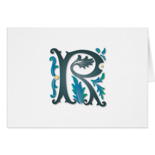 Letter R Monogram (Voorkant Horizontaal)