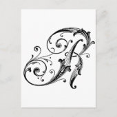 Letter R Monogram Briefkaart (Voorkant)