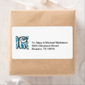 Letter R Monogram Etiket (Insitu)