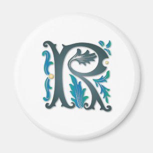 Letter R Monogram Magneet