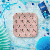 Letter R Papieren Bordje (Feest)