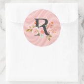 Letter R Ronde Sticker (Tas)