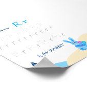 Letter R Schrijfposter voor Kinderen Poster (Hoek)