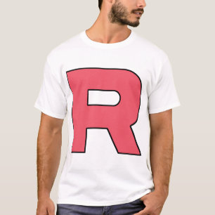 Letter R Team Rocket Logo T-shirt