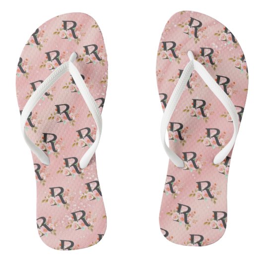 Letter R Teenslippers (Voetbed)