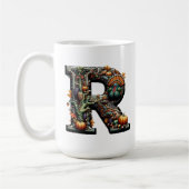 Letter R Thanksgiving style turkey  Koffiemok (Links)