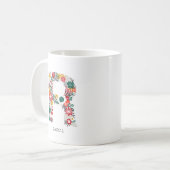 letter R | Whimsical Floral Letter Monogram I Mok (Voorkant links)