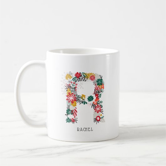 letter R | Whimsical Floral Letter Monogram I Mok (Links)
