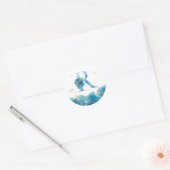 *~* LETTER R - Zee Ocean Beach Envelope Sticker (Envelop)
