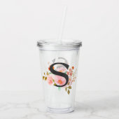 Letter S Acryl Drinkbeker (Achterkant)