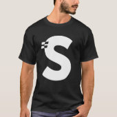 Letter S Alphabet Initiaal Monogram T-shirt (Voorkant)