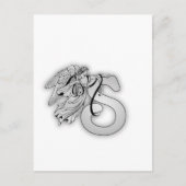 Letter S Angel Monogram Initiaal Briefkaart (Voorkant)