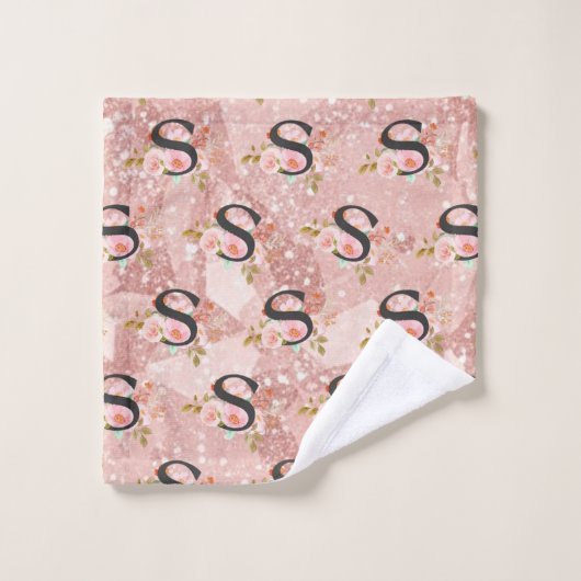 Letter S Bad Handdoek (Wasdoekje)