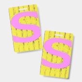 Letter s badge (Voor- en achterkant)