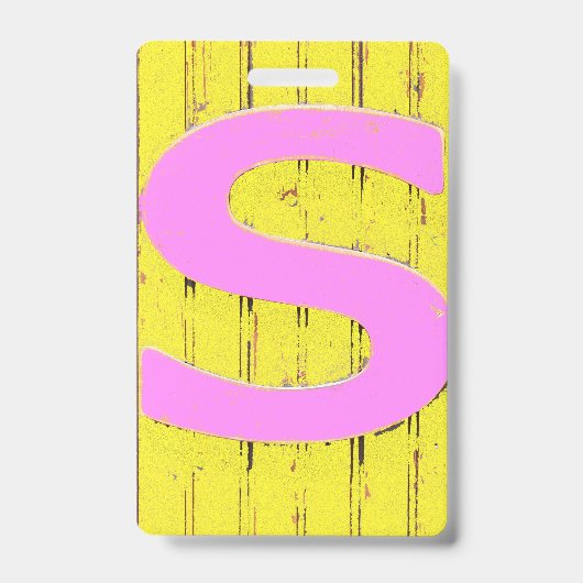 Letter s badge (Voorzijde)