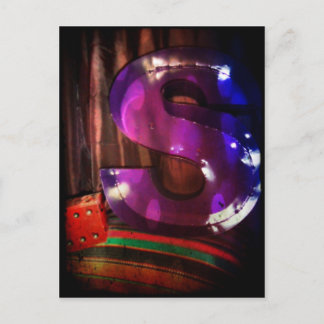 Letter "S"-Briefkaart Briefkaart