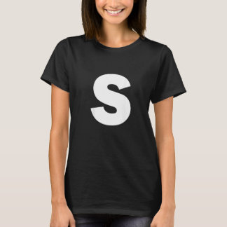 Letter S Capital Alphabet Halloween Carnival Group T-shirt