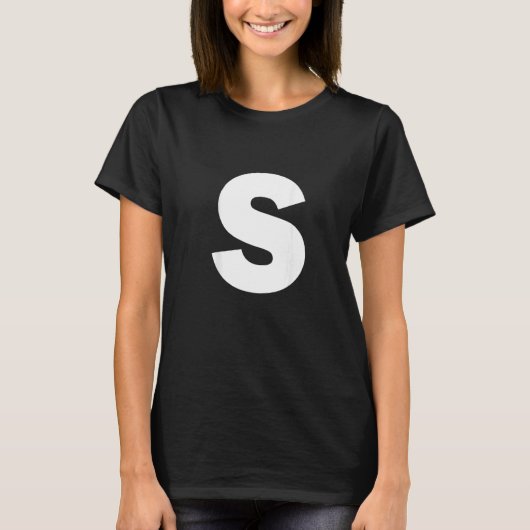 Letter S Capital Alphabet Halloween Carnival Group T-shirt (Voorkant)