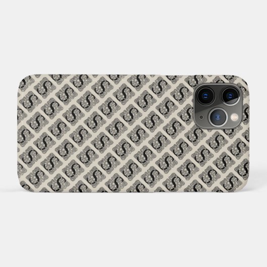Letter S Celtic Knot Monogram Case-Mate iPhone Case (Achterkant (horizontaal))
