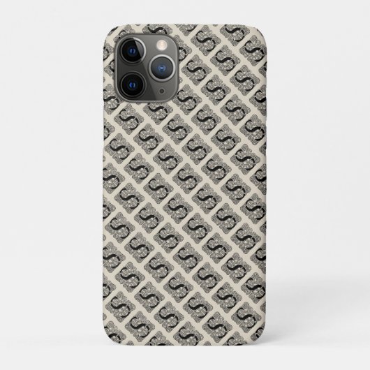 Letter S  Celtic Knot Monogram Case-Mate iPhone Case (Achterkant)