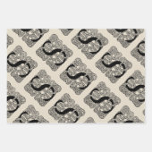 Letter S  Celtic Knot Monogram Inpakpapier Vel (Voorkant)