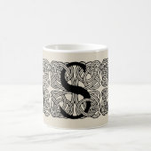 Letter S Celtic Knot Monogram Koffiemok (Center)