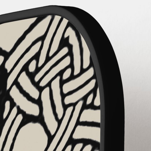 Letter S  Celtic Knot Monogram Pickleball Paddle (Links Detail)