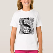 Letter S Celtic Knot Monogram T-shirt (Voorkant)