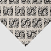 Letter S  Celtic Knot Monogram Tissuepapier (Detail)