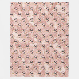 Letter S Fleece Deken