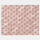 Letter S Fleece Deken (Voorkant (Horizontaal))